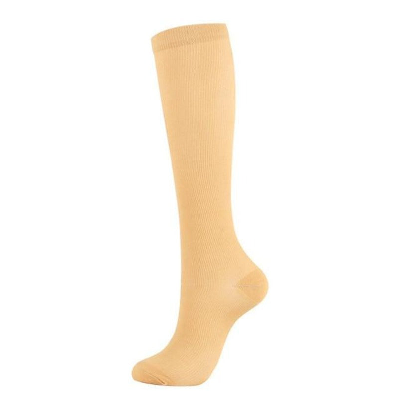 Yellow nursing compression socks