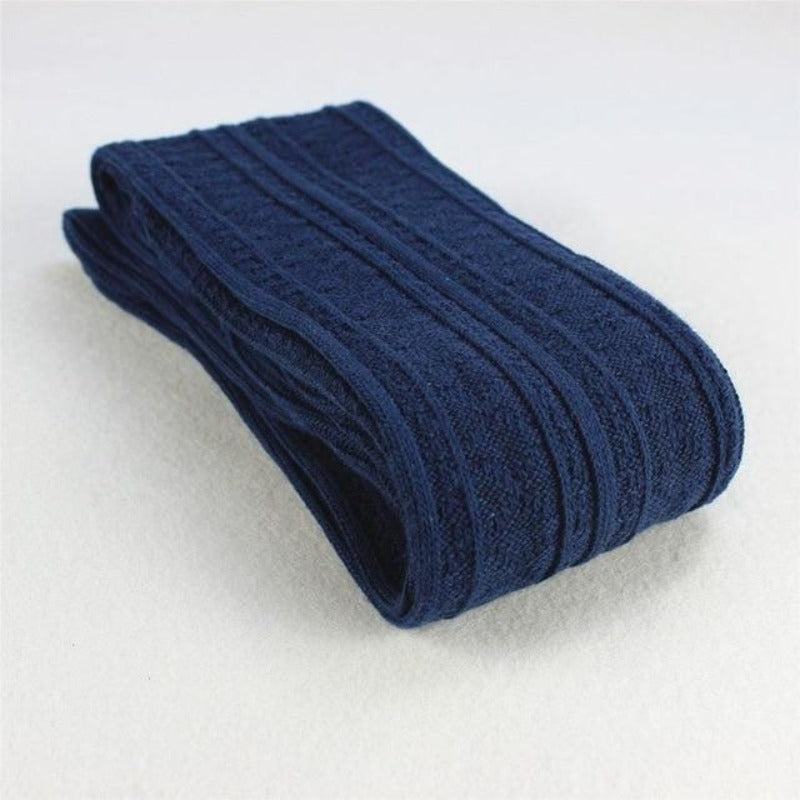 Navy thigh high socks