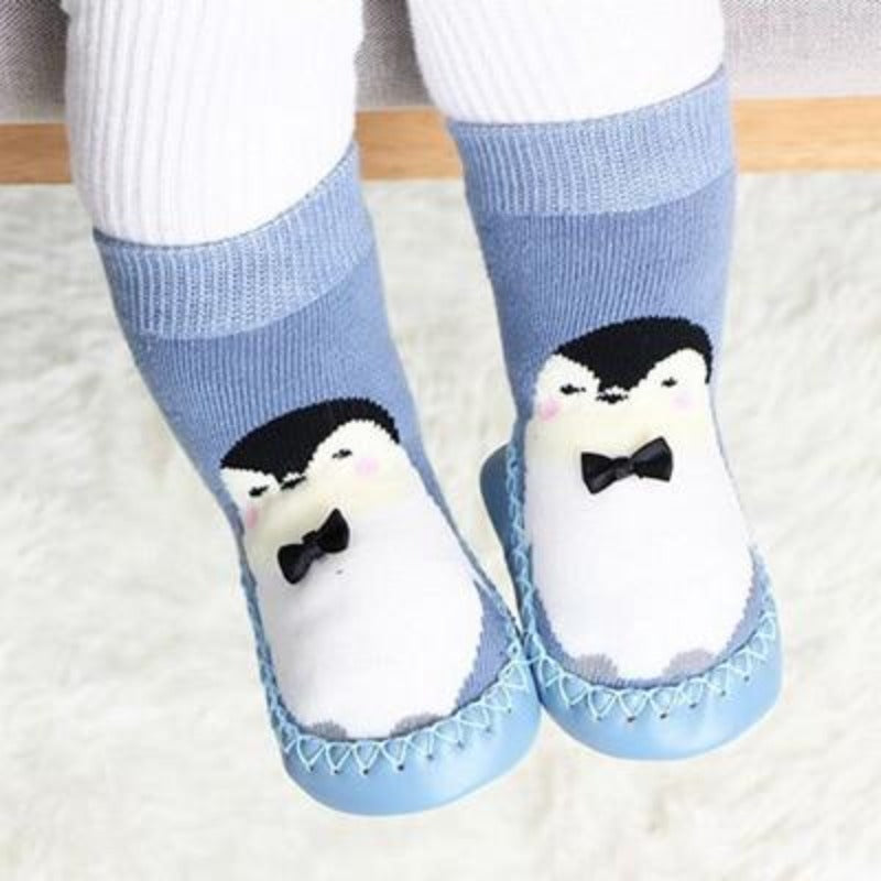 Blue Baby Bootie Socks