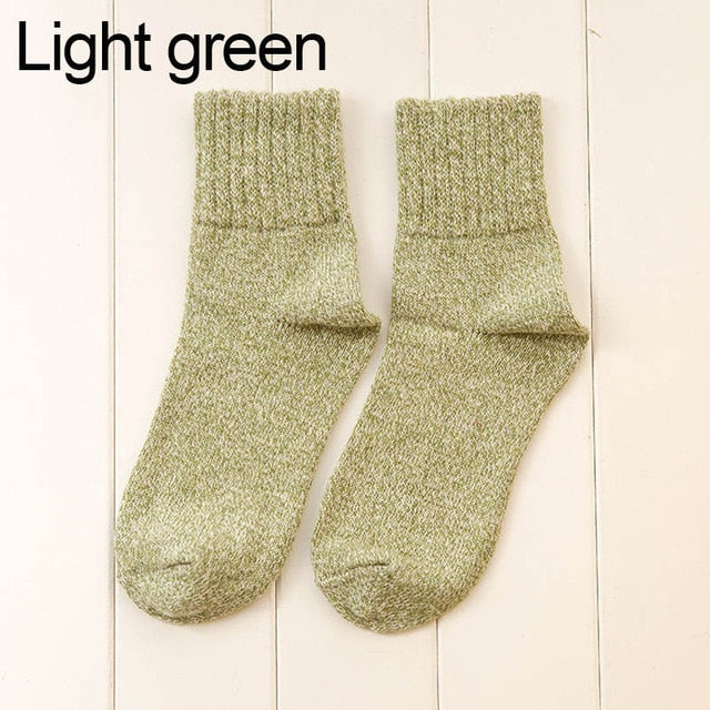 light green polyester cashmere socks