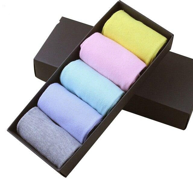 women's solid color casual socks